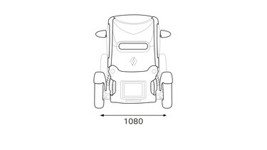Renault TWIZY dimensions arrière