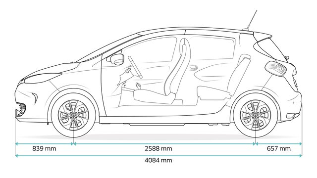 Technisches Datenblatt Des ZOE: Abmessungen, Motorisierung – Renault