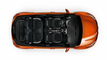 Interior de Renault CAPTUR naranja