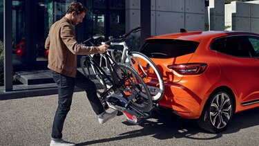 Renault fietsendrager oranje trekgewicht
