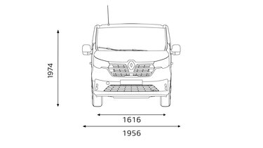 Renault Trafic Combi - ön boyutlar